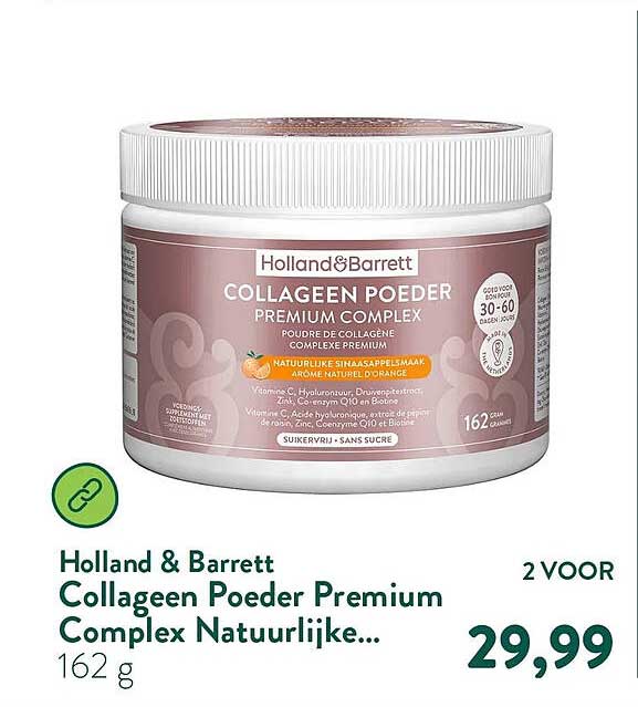 Holland & Barrett Collageen Poeder Premium Complex Natuurlijke... 162 g 2 voor