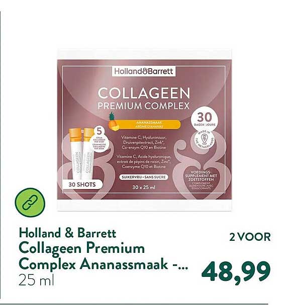 Holland & Barrett Collageen Premium Complex Ananassmaak -...
