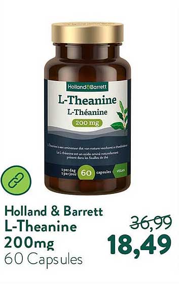Holland & Barrett L-Theanine 200mg 60 Capsules