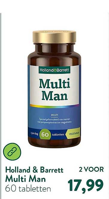 Holland & Barrett Multi Man 60 tabletten