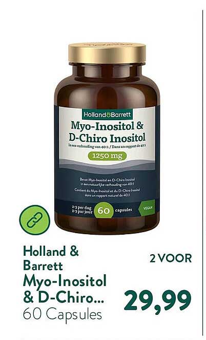 Holland & Barrett Myo-Inositol & D-Chiro... 60 Capsules 2 VOOR