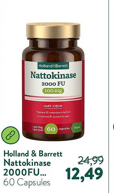 Holland & Barrett Nattokinase 2000FU... 60 Capsules