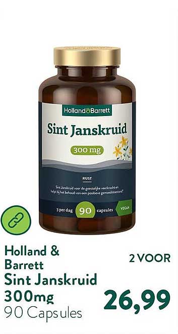 Holland & Barrett Sint Janskruid 300mg 90 Capsules 2 VOOR