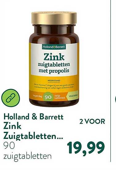 Holland & Barrett Zink Zuigtabletten... 2 VOOR