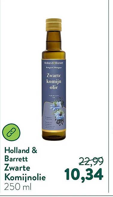Holland & Barrett Zwarte Komijnolie 250 ml