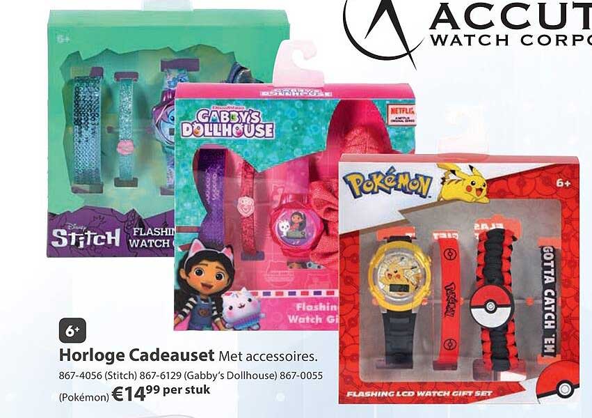 Horloge Cadeauset Met accessoires.