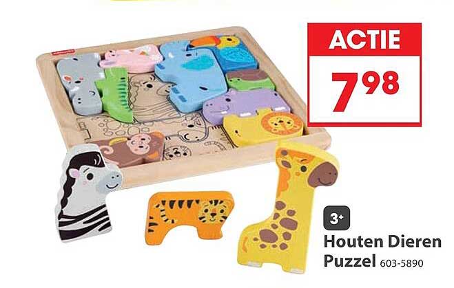 Houten Dieren Puzzel