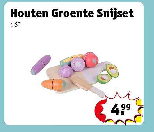 Houten Groente Snijset