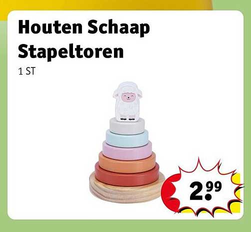 Houten Schaap Stapeltoren
