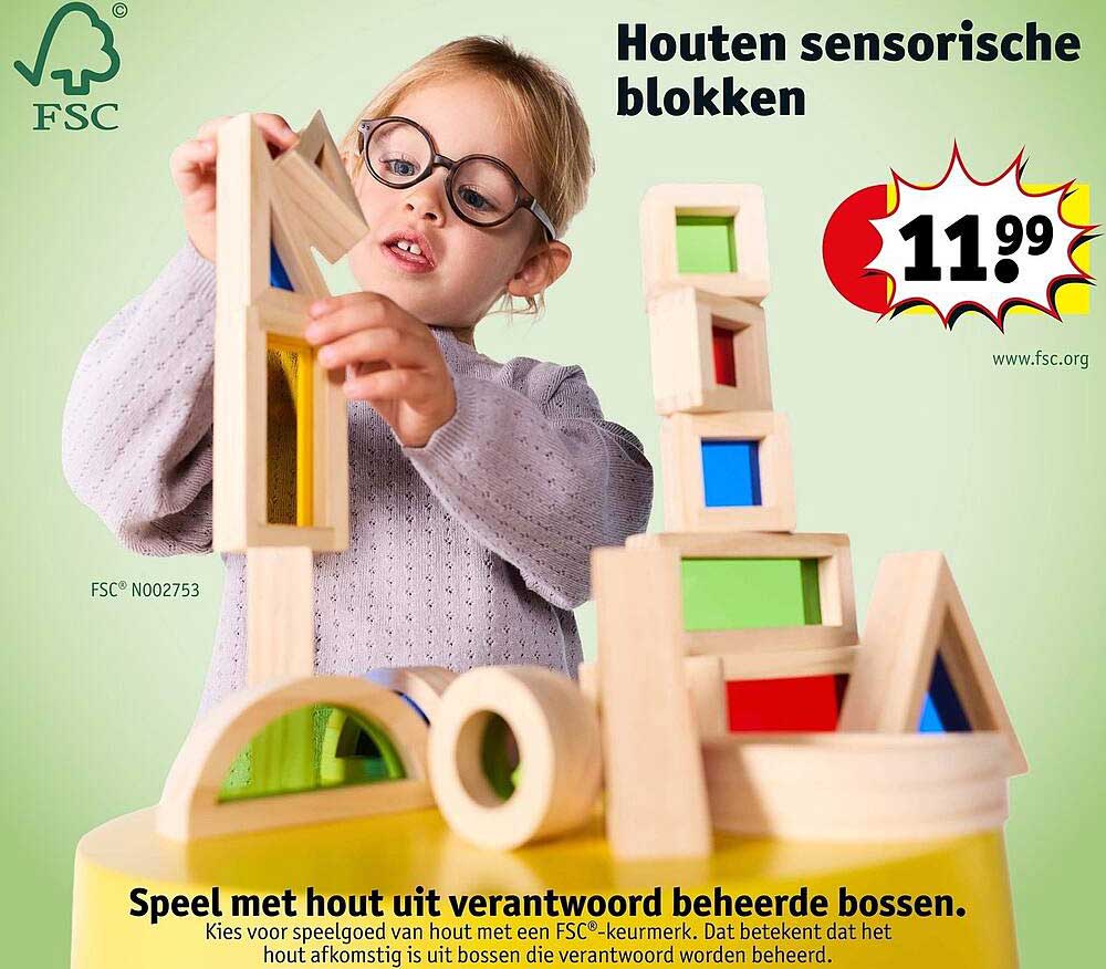 Houten sensorische blokken