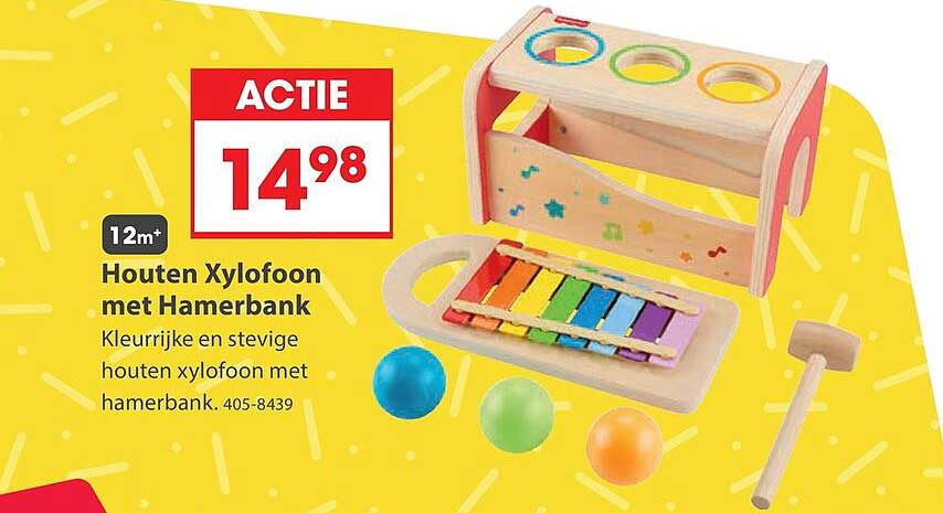 Houten Xylofoon met Hamerbank