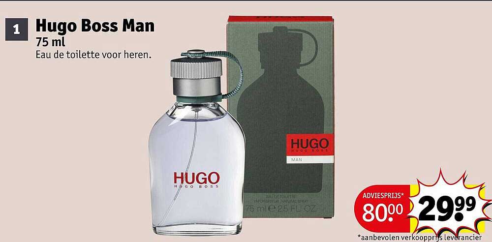 Hugo Boss Man 75 ml Eau de toilette voor heren.