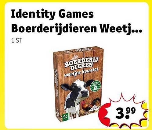 Identity Games Boerderijdieren Weetj...
