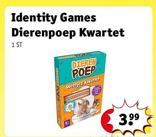 Identity Games Dierenpoep Kwartet