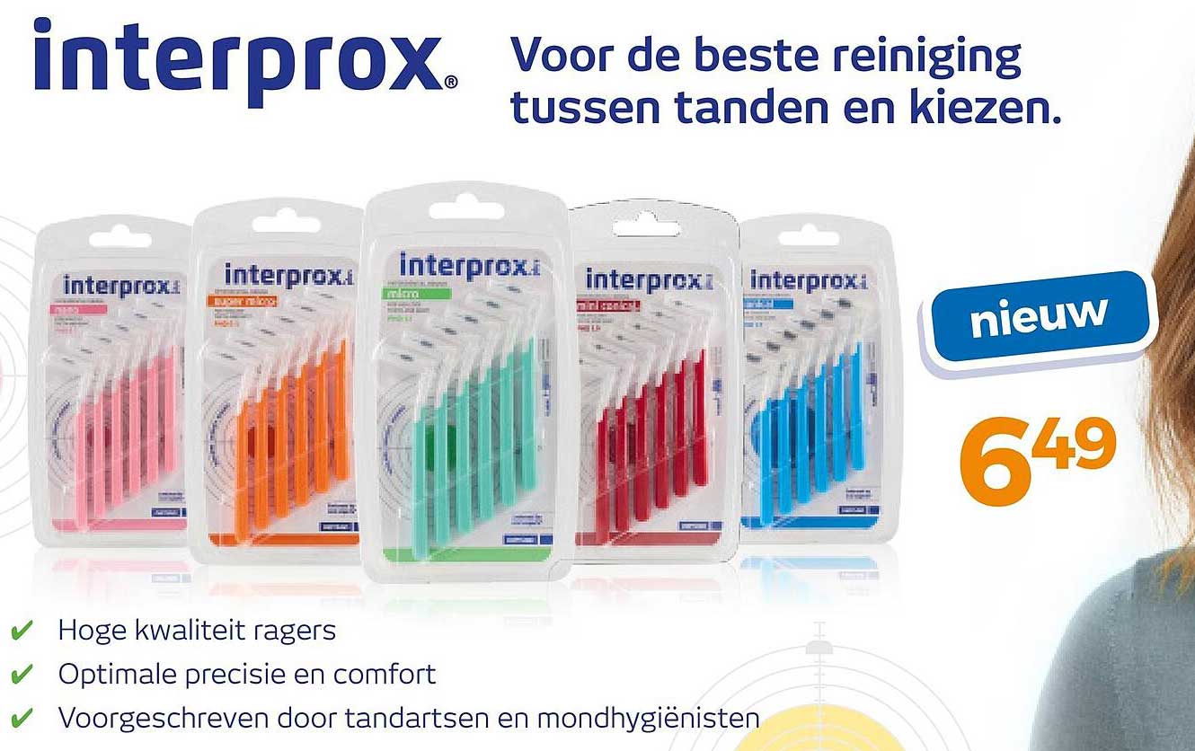 interprox Voor de beste reiniging tussen tanden en kiezen. nieuw