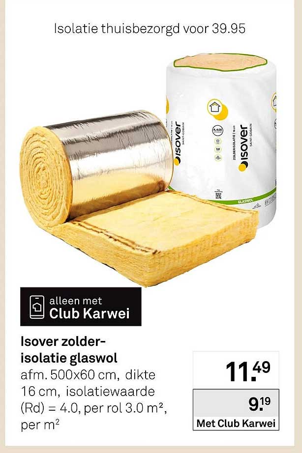 Isover zolder-isolatie glaswol