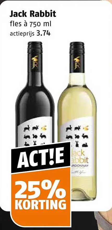 Jack Rabbit fles à 750 ml ACT!E 25% KORTING