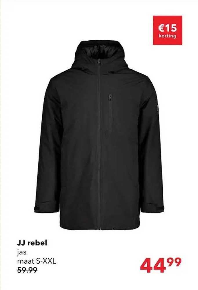 JJ rebel jas maat S-XXL