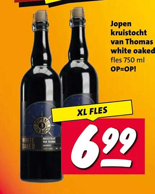 Jopen kruistocht van Thomas white oaked fles 750 ml OP=OP! XL FLES