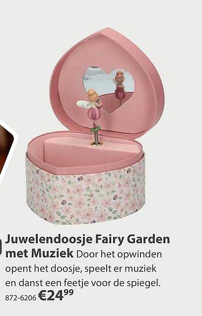 Juwelendoosje Fairy Garden met Muziek