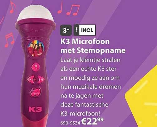 K3 Microfoon met Stemopname