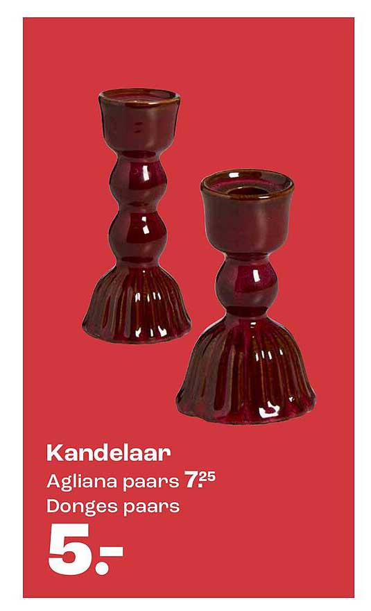 Kandelaar Agliana paars Donges paars