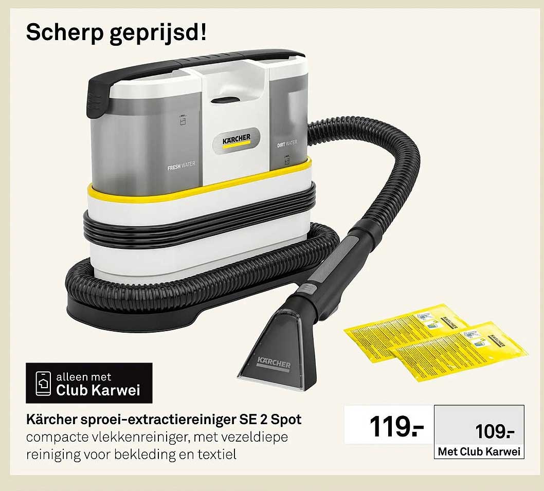 Kärcher sproei-extractiereiniger SE 2 Spot