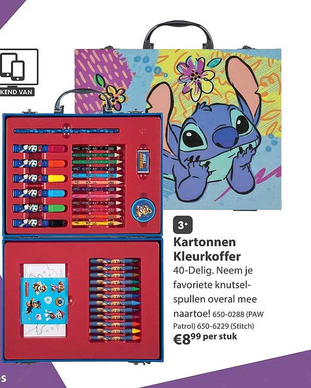 Kartonnen Kleurkoffer