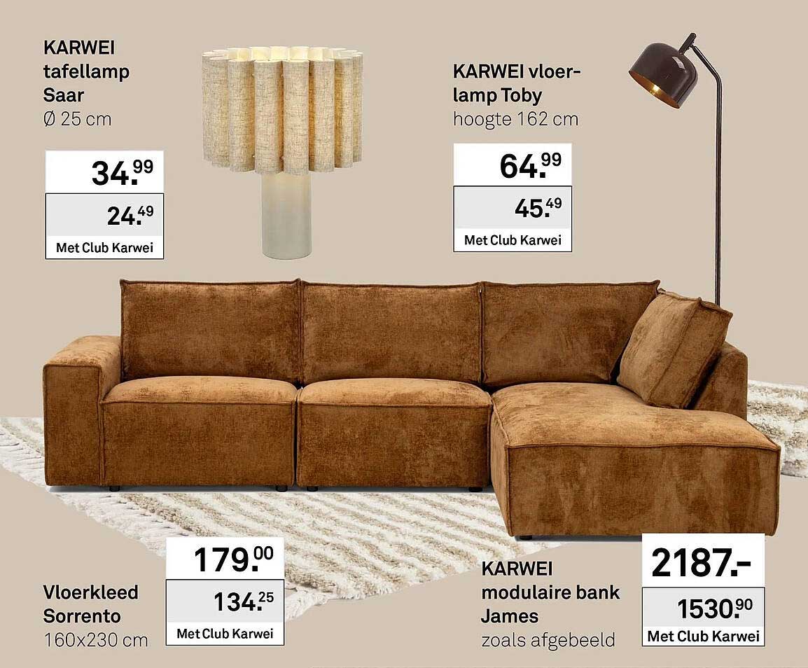 KARWEI tafellamp Saar Ø 25 cm