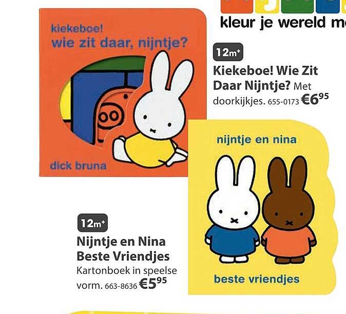 Kiekeboe! Wie Zit Daar Nijntje? Met doorkijkjes. 655-0173
