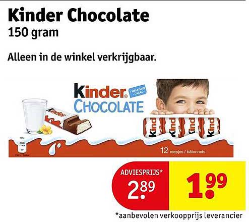 Kinder Chocolate 150 gram