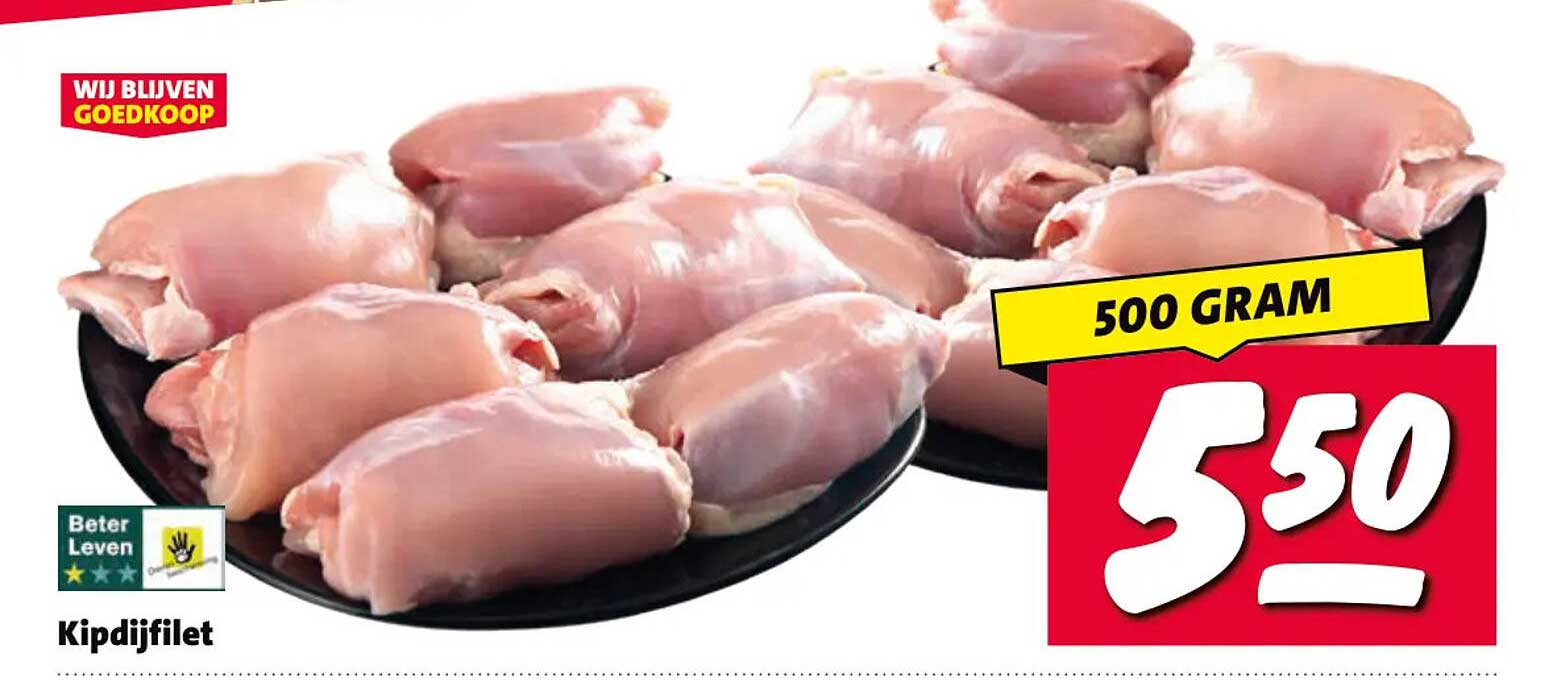 Kipdijfilet 500 gram