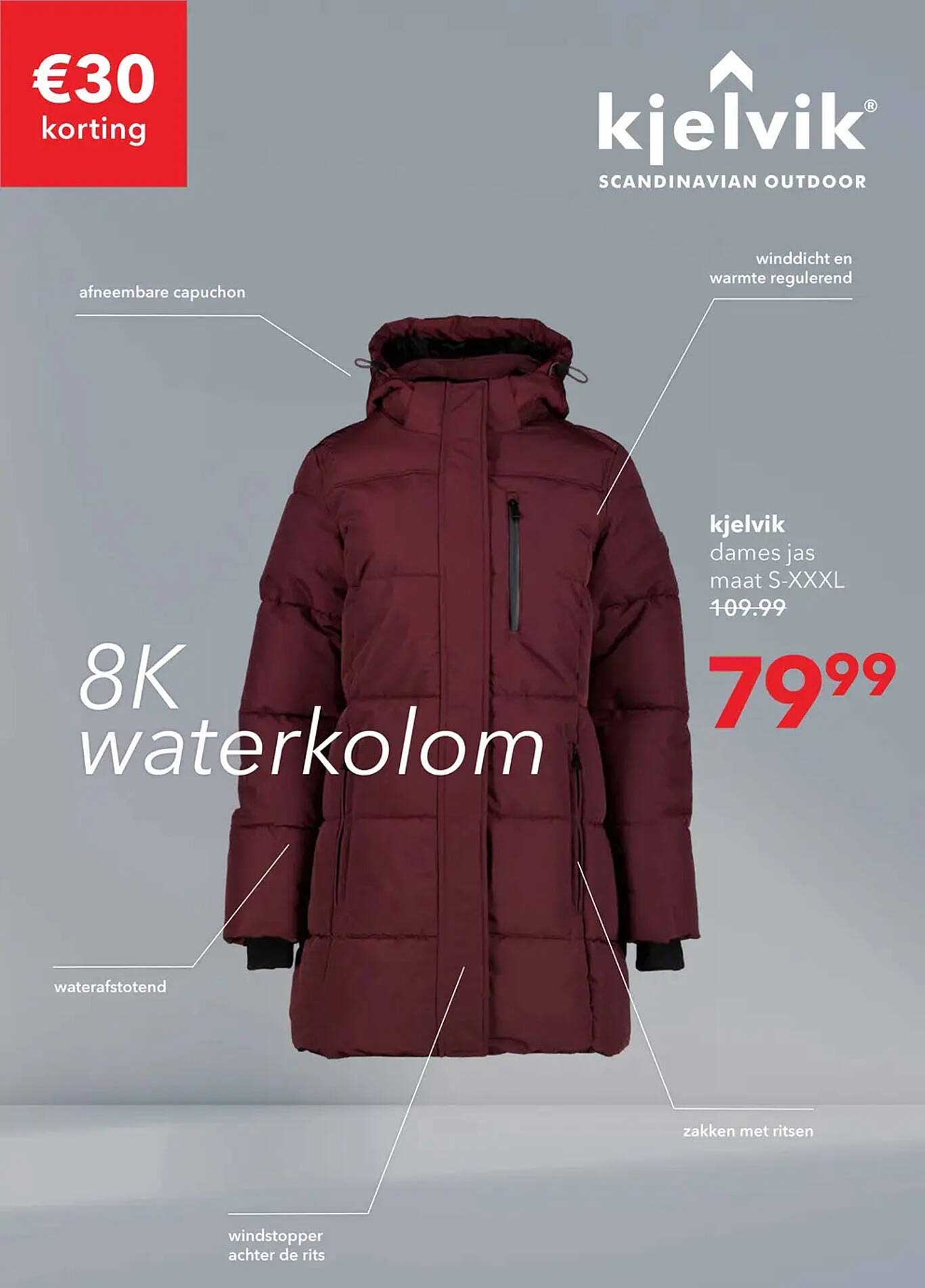 kjelvik dames jas maat S-XXXL