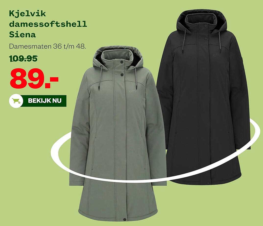 Kjelvik damessoftshell Siena