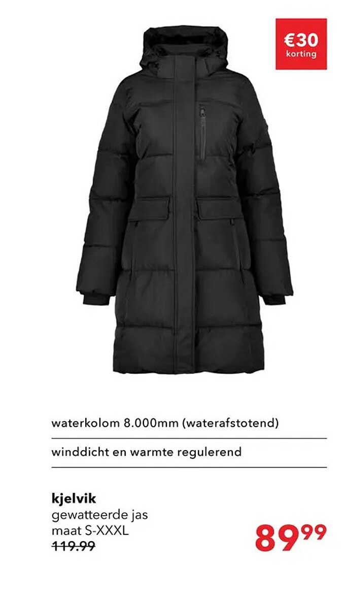 kjelvik gewatteerde jas