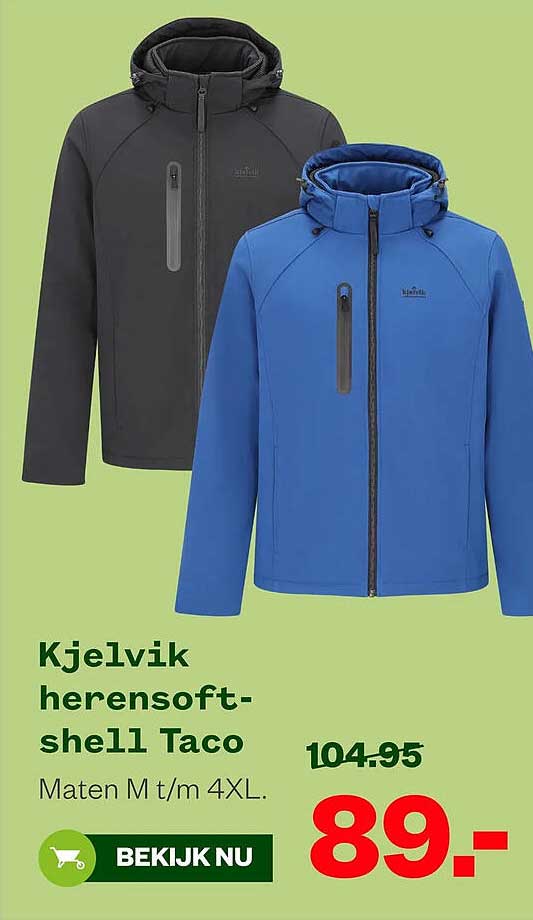 Kjelvik herensoft-shell Taco