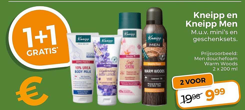 Kneipp en Kneipp Men 1+1 gratis