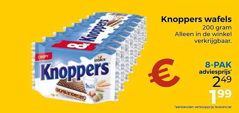 Knoppers wafels 200 gram