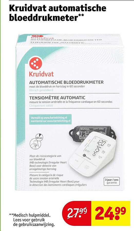 Kruidvat automatische bloeddrukmeter**
