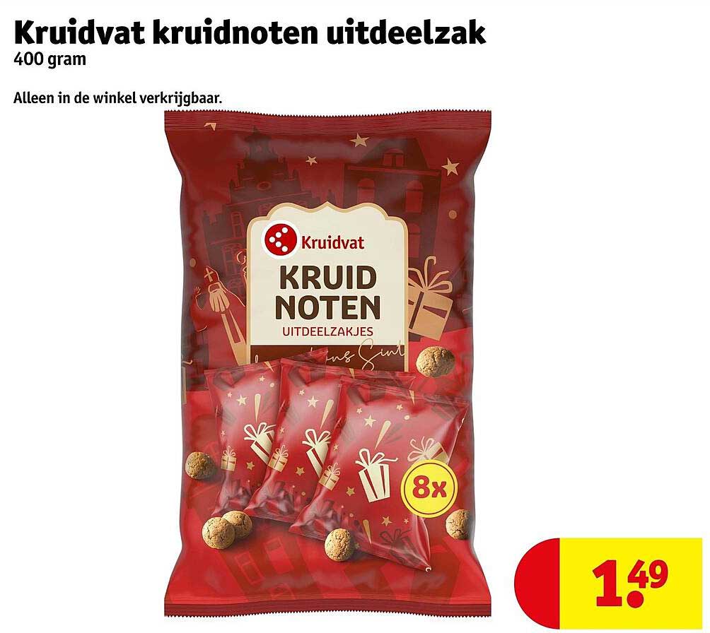 Kruidvat kruidnoten uitdeelzak 400 gram