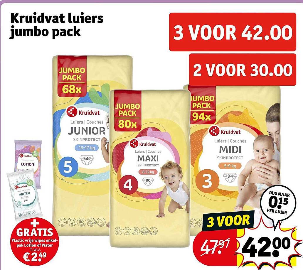 Kruidvat luiers jumbo pack