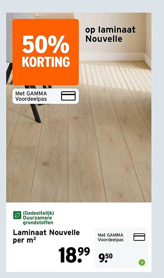 Laminaat Nouvelle per m² 50% KORTING