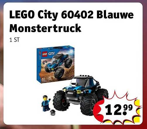 LEGO City 60402 Blauwe Monstertruck