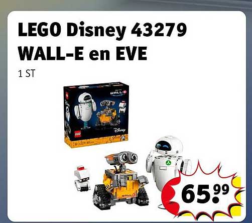LEGO Disney 43279 WALL-E en EVE