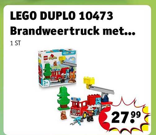 LEGO DUPLO 10473 Brandweervtruck met...