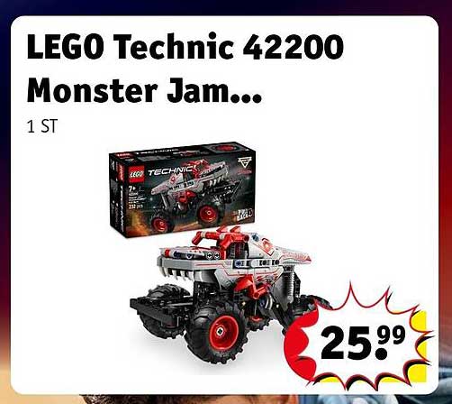 LEGO Technic 42200 Monster Jam...