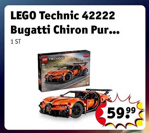 LEGO Technic 42222 Bugatti Chiron Pur...