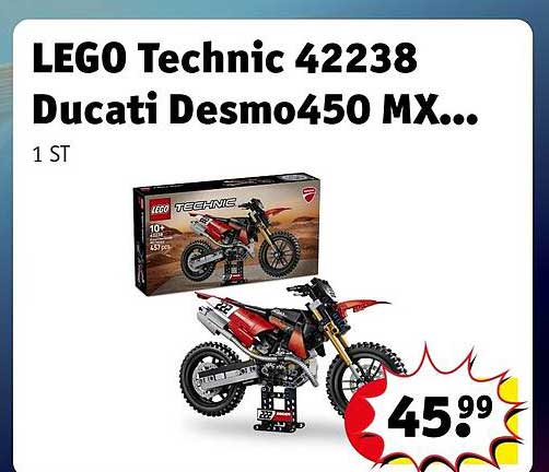 LEGO Technic 42238 Ducati Desmo450 MX...