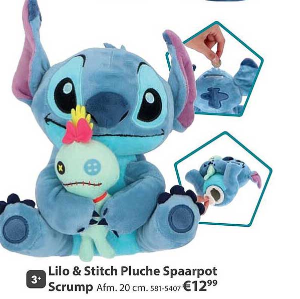 Lilo & Stitch Pluche Spaarpot Scrump