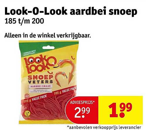 Look-O-Look aardbei snoep
